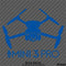 DJI Mini 3 Pro Drone Silhouette Vinyl Decal