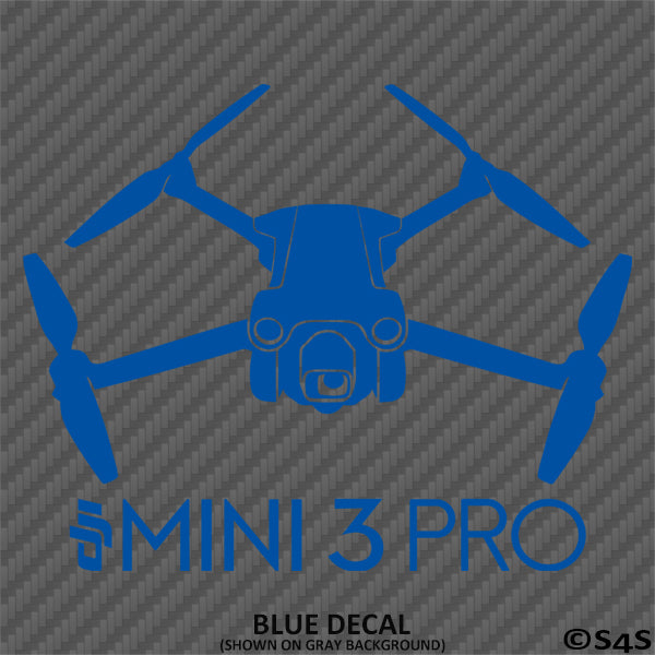 DJI Mini 3 Pro Drone Silhouette Vinyl Decal