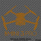 DJI Mini 3 Pro Drone Silhouette Vinyl Decal