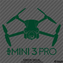 DJI Mini 3 Pro Drone Silhouette Vinyl Decal