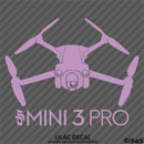 DJI Mini 3 Pro Drone Silhouette Vinyl Decal