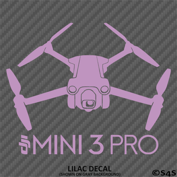 DJI Mini 3 Pro Drone Silhouette Vinyl Decal