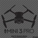 DJI Mini 3 Pro Drone Silhouette Vinyl Decal