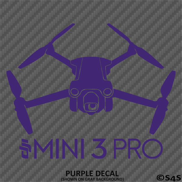 DJI Mini 3 Pro Drone Silhouette Vinyl Decal