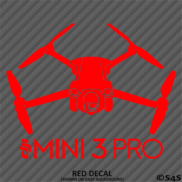 DJI Mini 3 Pro Drone Silhouette Vinyl Decal