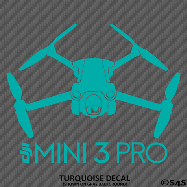 DJI Mini 3 Pro Drone Silhouette Vinyl Decal