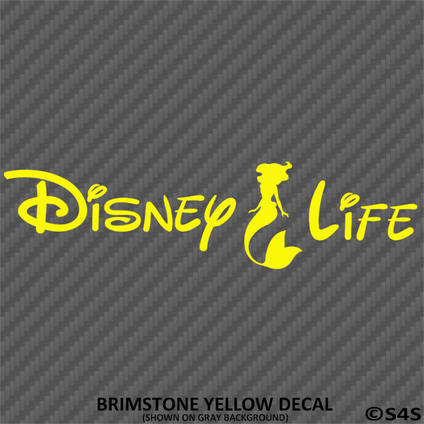 Disney Life "Little Mermaid Ariel" Disney Inspired Vinyl Decal - S4S Designs
