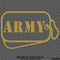 Dog Tags: ARMY Military Tags Vinyl Decal