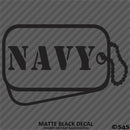 Dog Tags: NAVY Military Tags Vinyl Decal