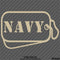 Dog Tags: NAVY Military Tags Vinyl Decal