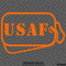 Dog Tags: US Air Force USAF Military Tags Vinyl Decal