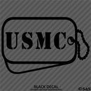 Dog Tags: US Marine USMC Military Tags Vinyl Decal