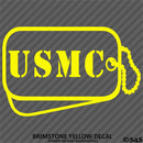 Dog Tags: US Marine USMC Military Tags Vinyl Decal