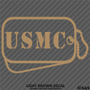 Dog Tags: US Marine USMC Military Tags Vinyl Decal