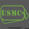 Dog Tags: US Marine USMC Military Tags Vinyl Decal