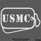 Dog Tags: US Marine USMC Military Tags Vinyl Decal
