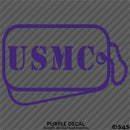 Dog Tags: US Marine USMC Military Tags Vinyl Decal