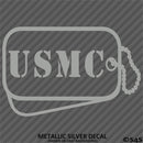 Dog Tags: US Marine USMC Military Tags Vinyl Decal