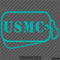 Dog Tags: US Marine USMC Military Tags Vinyl Decal