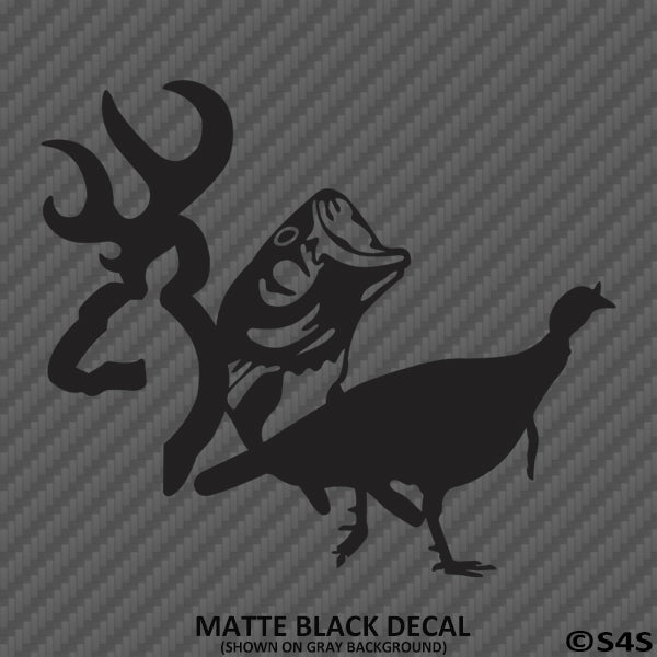 Deer, Fish, Turkey Hunting Vinyl Decal - S4S Designs
