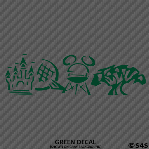 Disney Parks Family Vacation Disney Inspired Vinyl Decal - S4S Designs