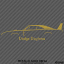 1969 Dodge Charger Daytona Classic Car Silhouette Vinyl Decal - S4S Designs