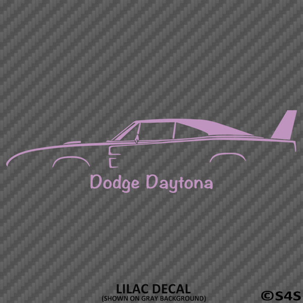 1969 Dodge Charger Daytona Classic Car Silhouette Vinyl Decal - S4S Designs
