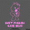 Don't Fucking Care Bear Funny Vinyl Decal