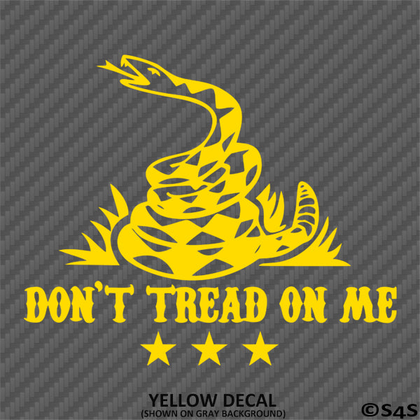 Don't Tread On Me Gun Rights 2A Vinyl Decal Style 2