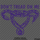 Don't Tread On Me Uterus Women's Rights Vinyl Decal Style 2