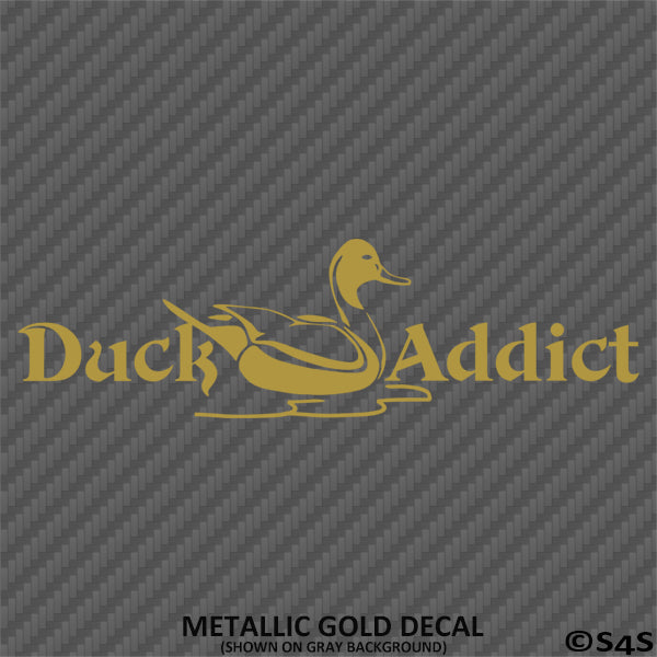 Duck Addict Duck Hunting Vinyl Decal