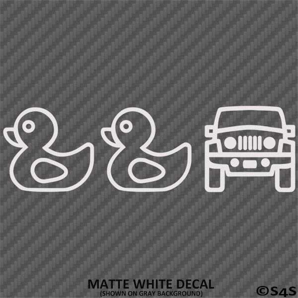 For Jeep: Duck, Duck, Jeep Vinyl Decal