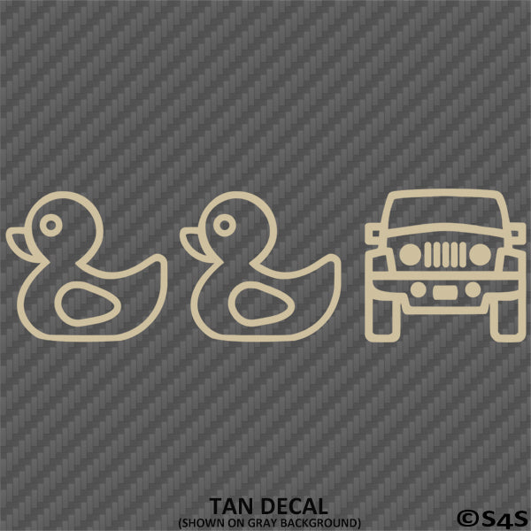 For Jeep: Duck, Duck, Jeep Vinyl Decal
