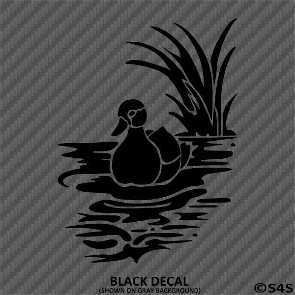 Duck In A Pond Hunter Vinyl Decal - S4S Designs