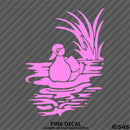 Duck In A Pond Hunter Vinyl Decal - S4S Designs