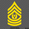 E-9 Command Sergeant Major Rank US Army Military Vinyl Decal - S4S Designs