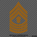 E-9 Master Gunnery Sergeant Rank US Army Military Vinyl Decal - S4S Designs