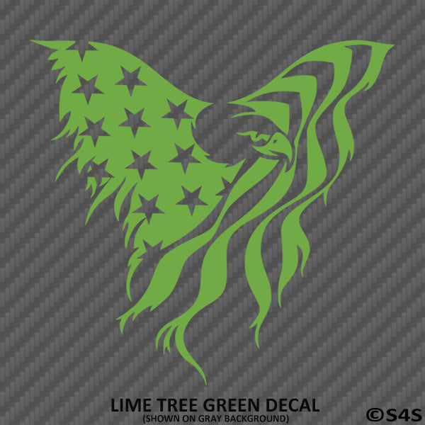 American Flag: Bald Eagle Patriotic Vinyl Decal - S4S Designs