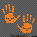 For Jeep: Evil Face Hand Wave Mirror Set Pair Left/Right Vinyl Decal