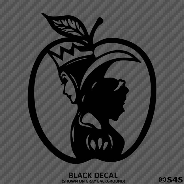 Snow White & Evil Queen Poison Apple Disney Inspired Vinyl Decal - S4S Designs
