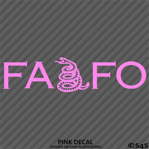 FAFO - Fuck Around And Find Out Gadsden Snake Vinyl Decal