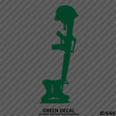 Fallen Soldier Silhouette US Military Memorial Vinyl Decal - S4S Designs