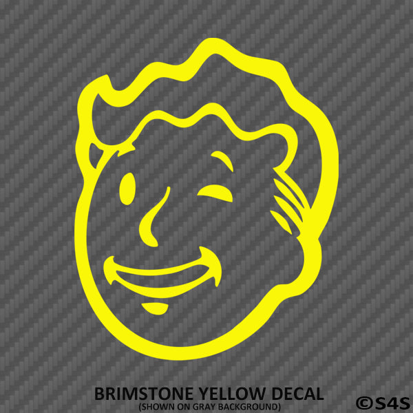Fallout 76 Pipboy Vault Boy Vinyl Decal Version 3 - S4S Designs