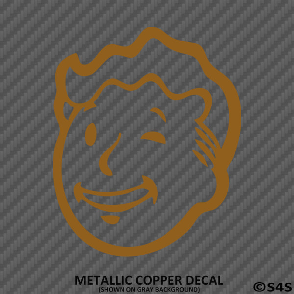 Fallout 76 Pipboy Vault Boy Vinyl Decal Version 3 - S4S Designs