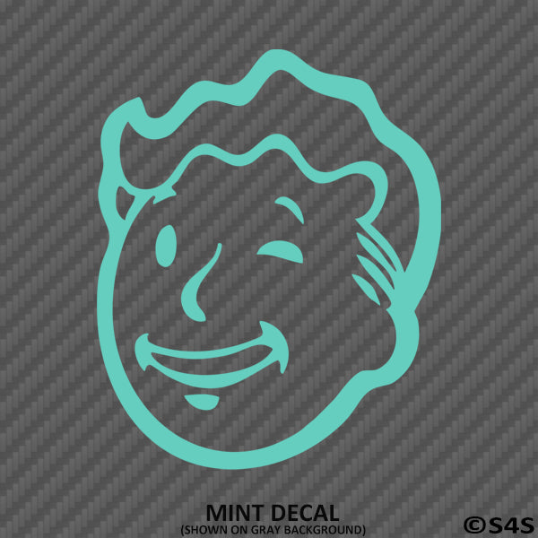 Fallout 76 Pipboy Vault Boy Vinyl Decal Version 3 - S4S Designs