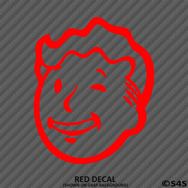 Fallout 76 Pipboy Vault Boy Vinyl Decal Version 3 - S4S Designs