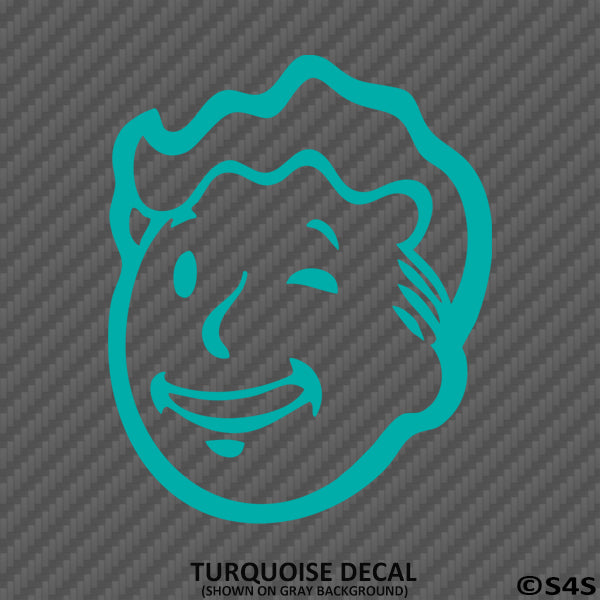 Fallout 76 Pipboy Vault Boy Vinyl Decal Version 3 - S4S Designs