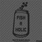 Fish A Holic Funny Beer Fishing Vinyl Decal
