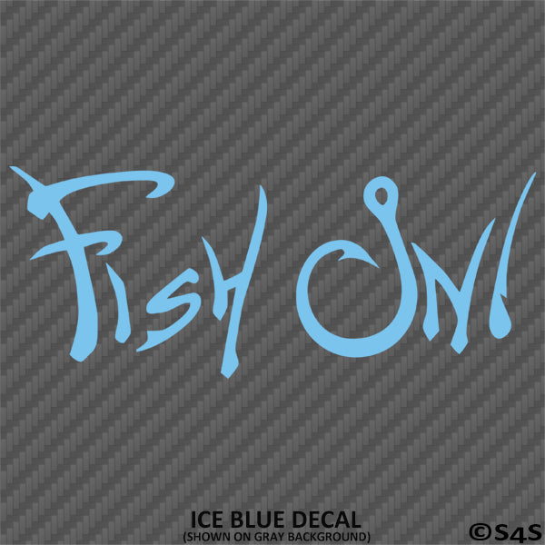 "Fish On!" Fishing Vinyl Decal