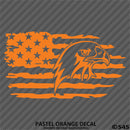 American Flag: Distressed Patriotic Eagle Horizontal Vinyl Decal - S4S Designs